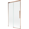 Mexen Rox vanová zástěna 2-dílná posuvná 100 x 150 cm, transparentní, růžové zlato - 8C9-100-001-60-00
