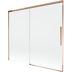 Mexen Rox vanaová zástěna 2křídlá posuvná 180 x 150 cm, transparentní, růžové zlato - 8C9-180-001-60-00