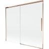 Mexen Rox vanová zástěna 2křídlová posuvná 180 x 150 cm, transparentní, růžové zlato - 8C9-180-001-60-00