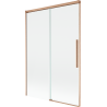 Mexen Rox dvoukřídlová posuvná vanová zástěna 120 x 150 cm, transparentní, kartáčovaná měď - 8C9-120-001-65-00