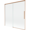 Mexen Rox posuvná vanová zástěna se 2 křídly 160 x 150 cm, transparentní, kartáčovaná měď - 8C9-160-001-65-00