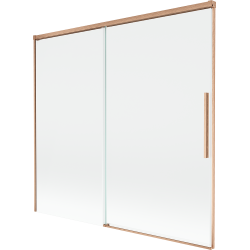 Mexen Rox Dvojkřídlá zasouvací vanová zástěna 170 x 150 cm, transparentní, kartáčovaná měď - 8C9-170-001-65-00