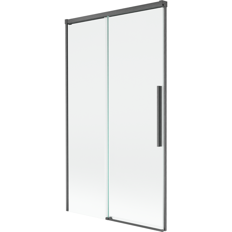 Mexen Rox dvoukřídlá rozšiřitelná vanová zástěna 100 x 150 cm, průhledná, gun šedý kartáčovaný - 8C9-100-001-66-00