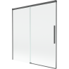Mexen Rox vana paravan, 2-křídlový, posuvný, 150 x 150 cm, transparentní, kartáčovaný gun grau - 8C9-150-001-66-00