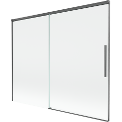 Mexen Rox dvoukřídlá sprchová zástěna 190 x 150 cm, transparentní, gun gray kartáčovaná - 8C9-190-001-66-00