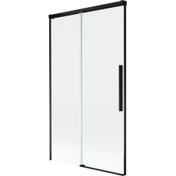 Mexen Rox dvoudílná posuvná vanová zástěna 100 x 150 cm, transparentní, černá - 8C9-100-001-70-00