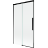 Mexen Rox dvoudílná posuvná vanová zástěna 100 x 150 cm, transparentní, černá - 8C9-100-001-70-00