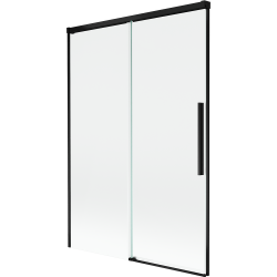 Mexen Rox vanová zástěna s posuvnými dveřmi 120 x 150 cm, transparentní, černá - 8C9-120-001-70-00