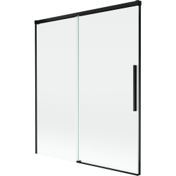 Mexen Rox posuvná 2-křídlá vanová zástěna 140 x 150 cm, transparentní, černá - 8C9-140-001-70-00