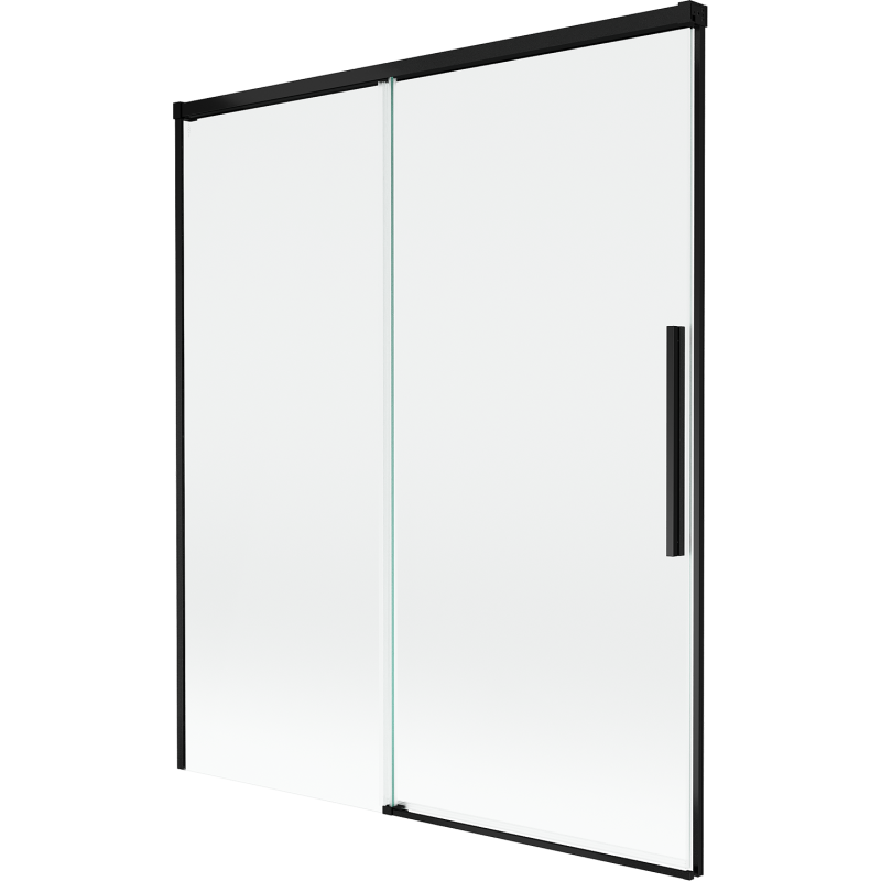 Mexen Rox sprchová zástěna 2-dveřová posuvná 140 x 150 cm, transparentní, černá - 8C9-140-001-70-00