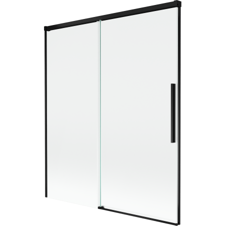 Mexen Rox posuvná 2-křídlá vanová zástěna 140 x 150 cm, transparentní, černá - 8C9-140-001-70-00