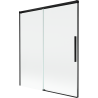 Mexen Rox posuvná 2-křídlá vanová zástěna 140 x 150 cm, transparentní, černá - 8C9-140-001-70-00