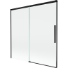 Mexen Rox sprchová stěna do vany 2-dveřová posuvná 160 x 150 cm, transparentní, černá - 8C9-160-001-70-00