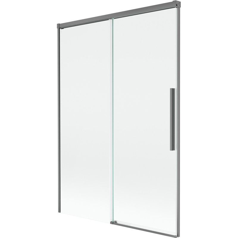 Mexen Rox dvoukřídlová vanová zástěna, posuvná 120 x 150 cm, transparentní, gun metal - 8C9-120-001-95-00