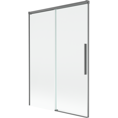Mexen Rox dvoukřídlová vanová zástěna, posuvná 120 x 150 cm, transparentní, gun metal - 8C9-120-001-95-00