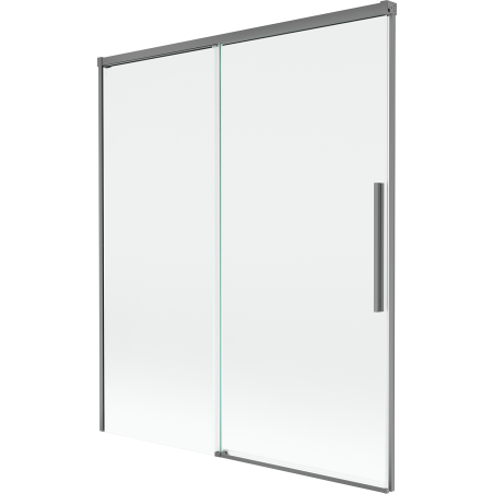 Mexen Rox 2 křídlová rozkládací vanová zástěna 140 x 150 cm, transparentní, gun metal - 8C9-140-001-95-00