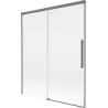 Mexen Rox 2 křídlová rozkládací vanová zástěna 140 x 150 cm, transparentní, gun metal - 8C9-140-001-95-00