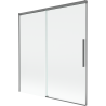 Mexen Rox dvoukřídlá vanová zástěna posuvná 150 x 150 cm, transparentní, gun metal - 8C9-150-001-95-00
