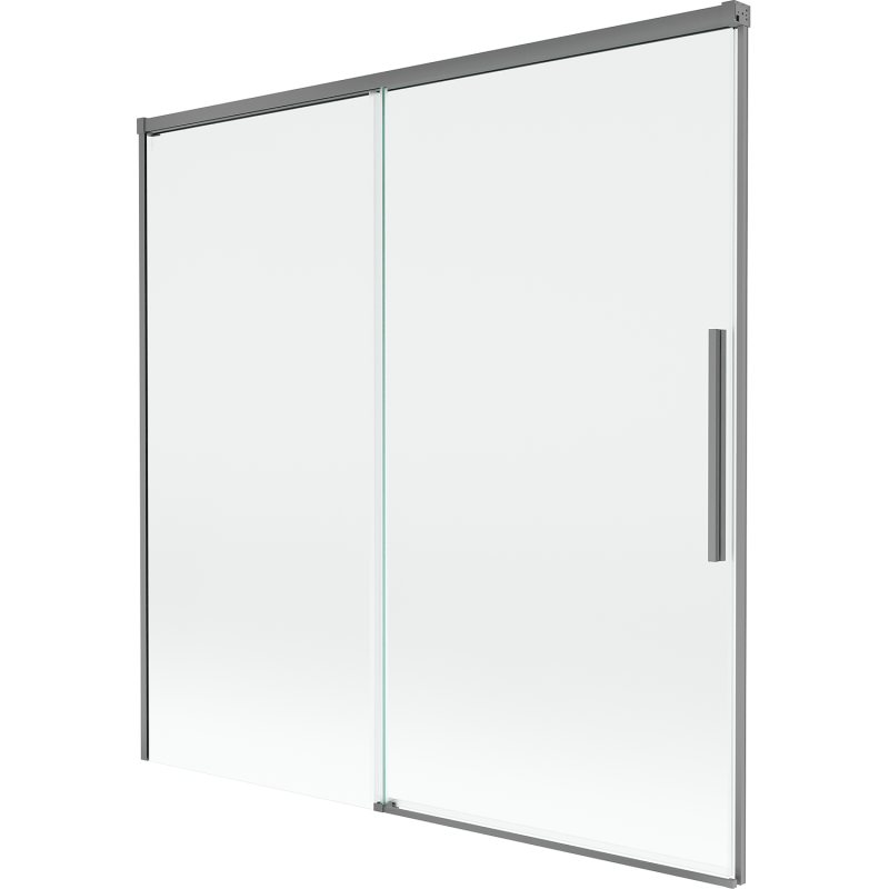 Mexen Rox koupelnová zástěna 2křídlová posuvná 160 x 150 cm, transparentní, gun metal - 8C9-160-001-95-00