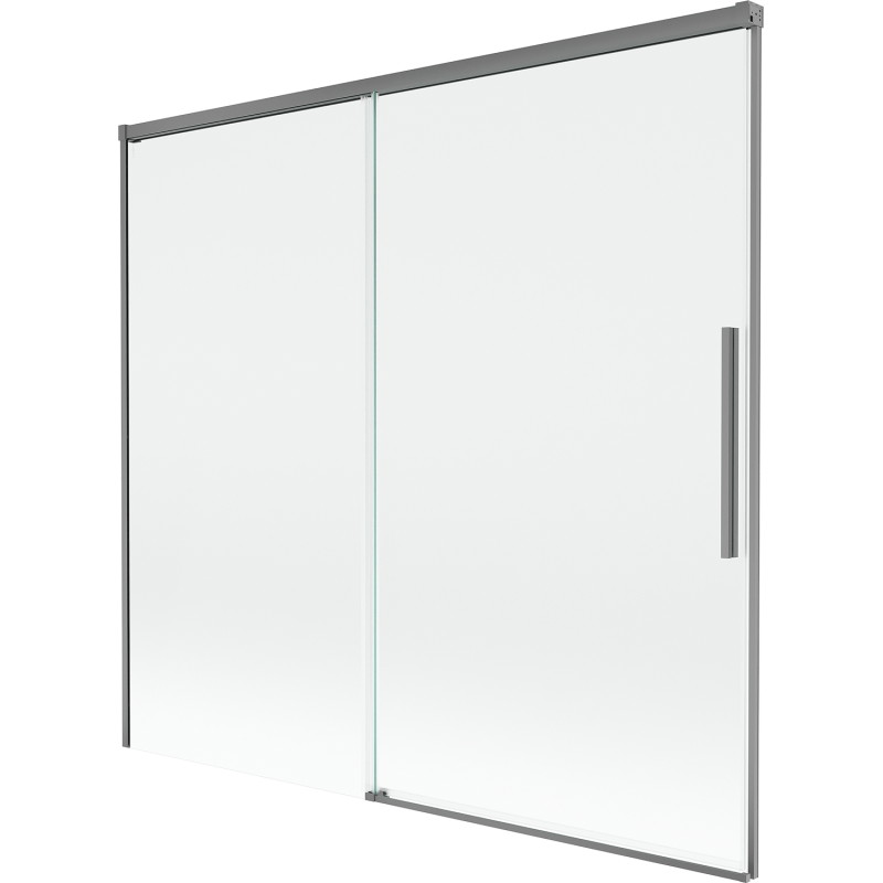 Mexen Rox dvoukřídlá posuvná vanová zástěna 170 x 150 cm, transparentní, gun metal - 8C9-170-001-95-00