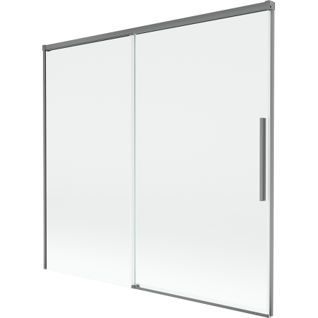 Mexen Rox dvoukřídlá posuvná vanová zástěna 170 x 150 cm, transparentní, gun metal - 8C9-170-001-95-00