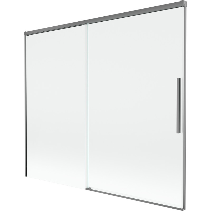 Mexen Rox vana se sprchovou zástěnou s posuvnými 2-křídlými dveřmi 180 x 150 cm, transparentní, gun metal