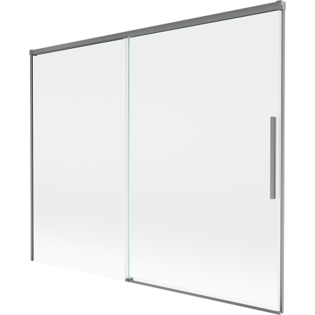 Mexen Rox skládací vanová zástěna 2-křídlová posuvná 190 x 150 cm, transparentní, gun metal - 8C9-190-001-95-00