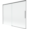 Mexen Rox sprchová zástěna 2křídlová posuvná 190 x 150 cm, transparentní, gun metal - 8C9-190-001-95-00