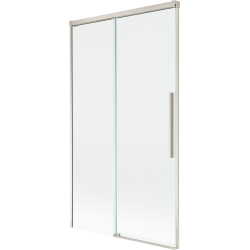 Mexen Rox dvoudílná vanová zástěna, posuvná, 100 x 150 cm, transparentní, kartáčovaný nikl - 8C9-100-001-97-00