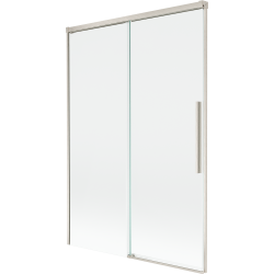 Mexen Rox sprchová zástěna dvoukřídlá posuvná 120 x 150 cm, transparentní, kartáčovaný nikl - 8C9-120-001-97-00