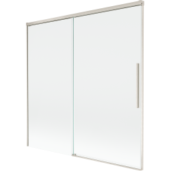 Mexen Rox sprchová zástěna 2-dílná posuvná 160 x 150 cm, transparentní, kartáčovaný nikl - 8C9-160-001-97-00