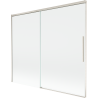 Mexen Rox dvoukřídlá vanová zástěna posuvná 180 x 150 cm, transparentní, kartáčovaný nikl - 8C9-180-001-97-00