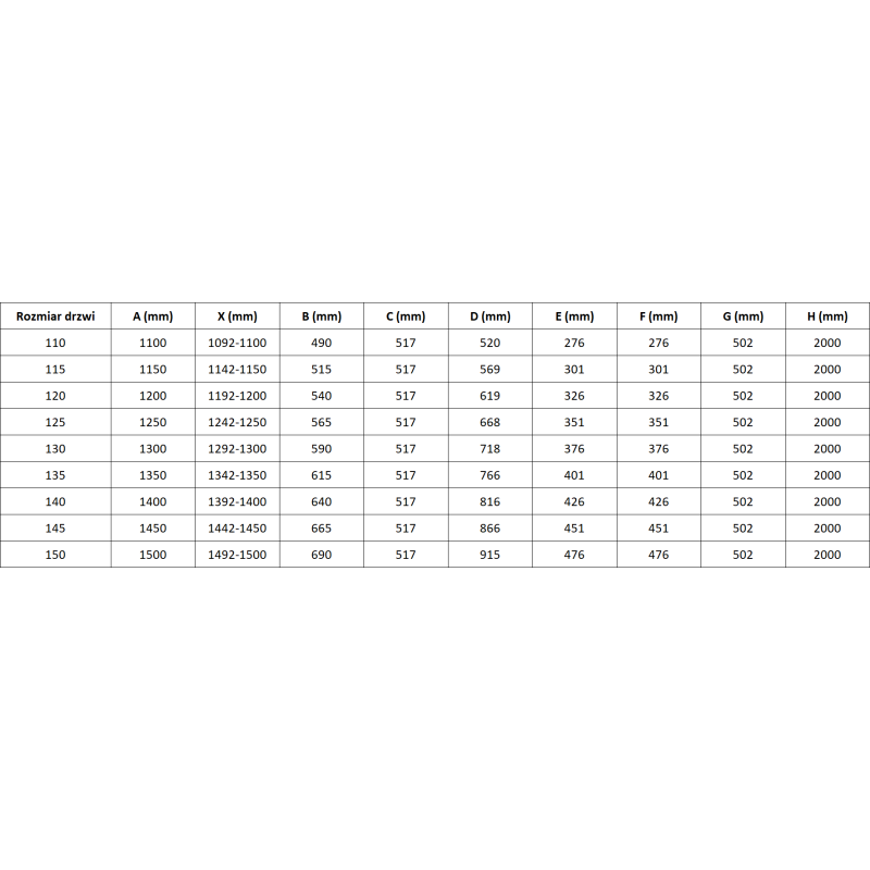 Mexen Lunar-F L skládací sprchové dveře levé 110 cm, transparentní, růžové zlato - 836SL-110-050-60-00-L