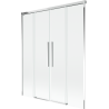 Mexen Rox vanová zástěna 2dílná posuvná 150 x 150 cm, transparentní, chrom - 8C9-150-002-01-00