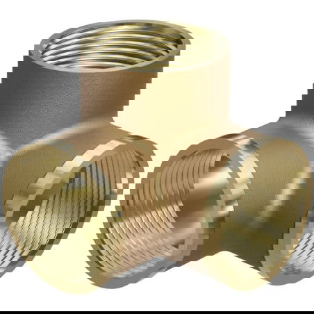 Mexen BRASS mosazná t-kus 3D 1/2 GW x 1/2 GW x 1/2 GW - W97425-121212