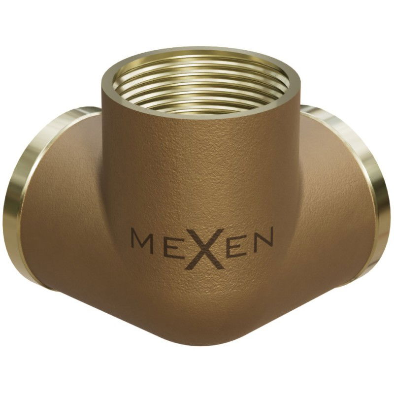 Mexen BRASS mosazná t-kus 3D 1/2 GW x 1/2 GW x 1/2 GW - W97425-121212
