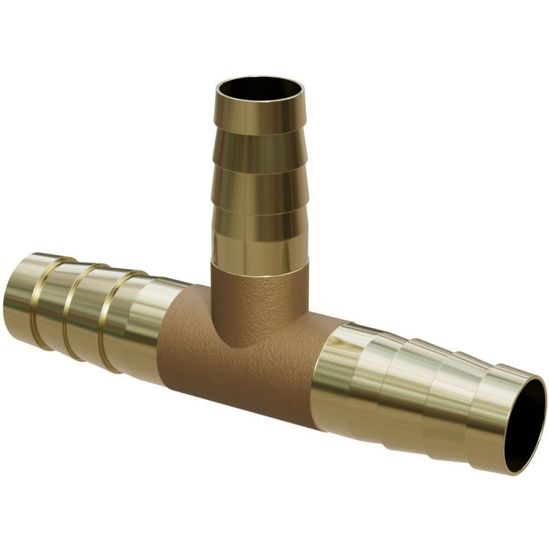 Mexen BRASS T-kus pro hadici T mosazný 8 x 8 x 8 mm - W97428-080808