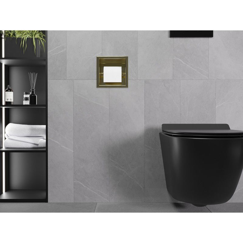 Mexen X-Wall-P držák na toaletní papír, zlatý kartáčovaný - 1953