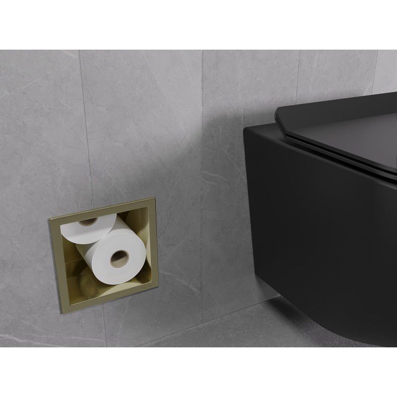 Mexen X-Wall-B zásobník na toaletní papír, kartáčované zlato - 1955