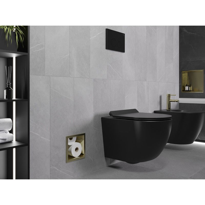 Mexen X-Wall-B zásobník na toaletní papír, kartáčované zlato - 1955