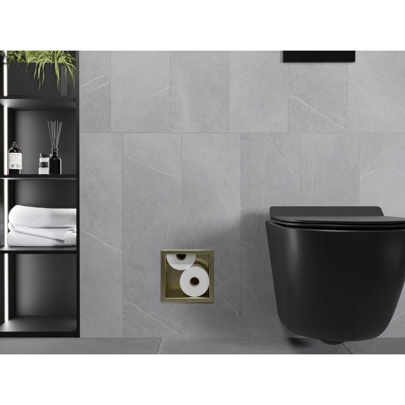 Mexen X-Wall-B zásobník na toaletní papír, kartáčované zlato - 1955