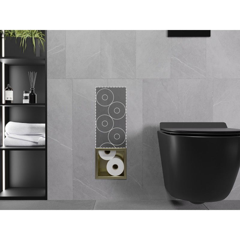 Mexen X-Wall-B zásobník na toaletní papír, kartáčované zlato - 1955