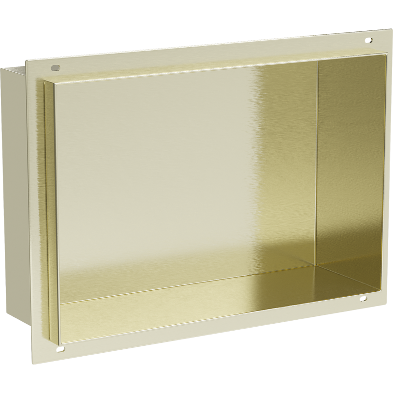 Mexen X-Wall-NR police bez rámečku 30 x 20 cm, zlatá kartáčovaná - 1951302010
