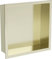 Mexen X-Wall-R nástěnná police s límcem 30 x 30 cm, zlatá kartáčovaná - 1950303010