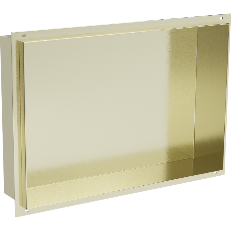 Mexen X-Wall-NR police do výklenku bez límce 45 x 30 cm, zlatý kartáčovaný - 1951453010