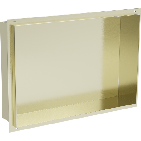 Mexen X-Wall-NR police do výklenku bez límce 45 x 30 cm, zlatý kartáčovaný - 1951453010