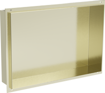 Mexen X-Wall-NR police do výklenku bez límce 45 x 30 cm, zlatý kartáčovaný - 1951453010