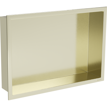 Mexen X-Wall-R nástěnná polička s límcem 45 x 30 cm, zlatá kartáčovaná - 1950453010