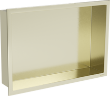Mexen X-Wall-R nástěnná polička s límcem 45 x 30 cm, zlatá kartáčovaná - 1950453010