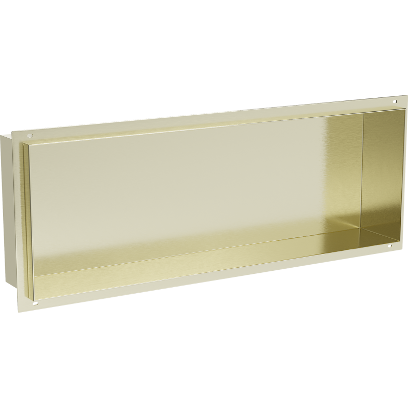 Mexen X-Wall-NR nástěnná polička bez rámečku 60 x 20 cm, zlato kartáčované - 1951602010